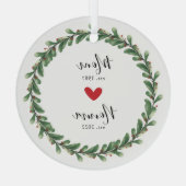 mam | Buiten het jaar Oost. Glas Ornament (Achterkant)