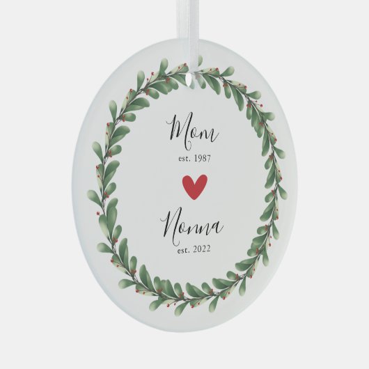 mam | Buiten het jaar Oost. Glas Ornament (Voorkant Rechts)