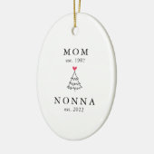 mam | Buiten het jaar Oost. Kerstmis Keramisch Ornament (Links)