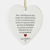 mam cadeau | Gepersonaliseerde Mum Keepsake Mum's Keramisch Ornament (Rechts)