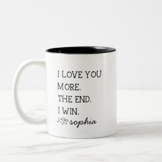 Mam cadeautjes van dochter moederdag Two-Tone koff Tweekleurige Koffiemok