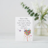 Mam Calling Card Butterfly 2013 Calendar Sjabloon Contactkaartje (Staand voorkant)