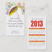 Mam Calling Card Umbrella 2013 Calendar Sjabloon Contactkaartje (Voorkant / Achterkant)