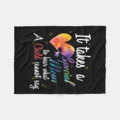 Mam Child Love Puzzle Inspirerend Autism Awarene Fleece Deken (Voorkant (Horizontaal))