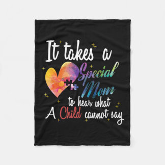 Mam Child Love Puzzle Inspirerend Autism Awarene Fleece Deken