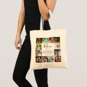 Mam Citaat Modern Manuscript 12 de Foto Collage Tote Bag (Voorkant (product))