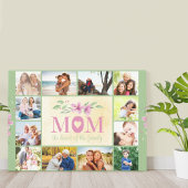 Mam citeert het hart van de familie Green 12 foto Canvas Afdruk