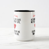 mam citeert tweekleurige koffiemok (Center)