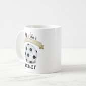 Mam Cute Whimsical All Star Soccer  Sign Koffiemok (Voorkant links)