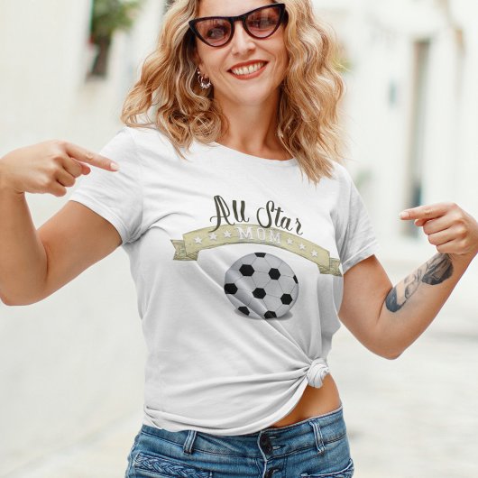 Mam Cute Whimsical All Star Soccer Sign T-shirt