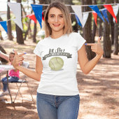 Mam Cute Whimsical All Star Softball  Sign T-shirt
