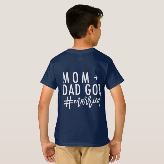 MAM + DAD IS #getrouwd! T-shirt (Achterkant volledig)