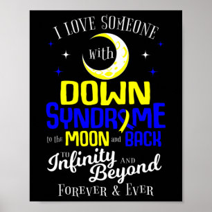Mam Dad Love World Down Syndrome Day Women Kinder Poster