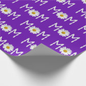 Mam Daisy-bloem en -bladen Cadeaupapier (Hoek)