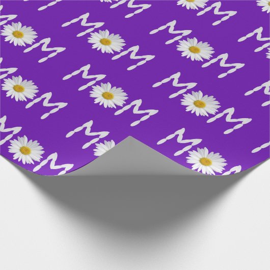 Mam Daisy-bloem en -bladen Cadeaupapier (Hoek)