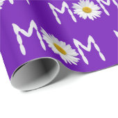 Mam Daisy-bloem en -bladen Cadeaupapier (Rol Hoek)