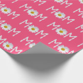 Mam Daisy-bloem en -bladen Cadeaupapier (Hoek)