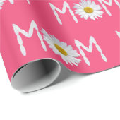 Mam Daisy-bloem en -bladen Cadeaupapier (Rol Hoek)