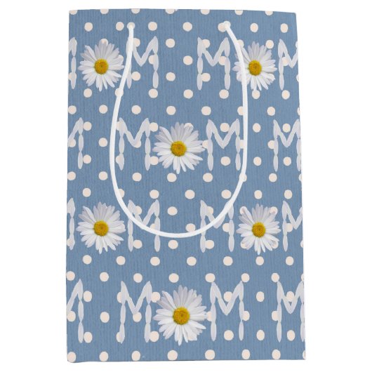 Mam Daisy op poka Dots Medium Gift Bag Cadeauzakje (Voorkant)
