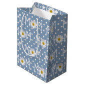 Mam Daisy op poka Dots Medium Gift Bag Cadeauzakje (Achterkant Gekanteld)