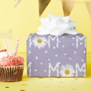 Mam Daisy over poka Dots Wrapping Paper Cadeaupapier