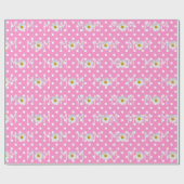 Mam Daisy over poka Dots Wrapping Paper Cadeaupapier (Vlak)