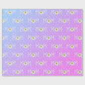 Mam Daisy over poka Dots Wrapping Paper Cadeaupapier (Vlak)