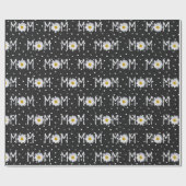 Mam Daisy over poka Dots Wrapping Paper Cadeaupapier (Vlak)