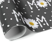 Mam Daisy over poka Dots Wrapping Paper Cadeaupapier (Rol Hoek)