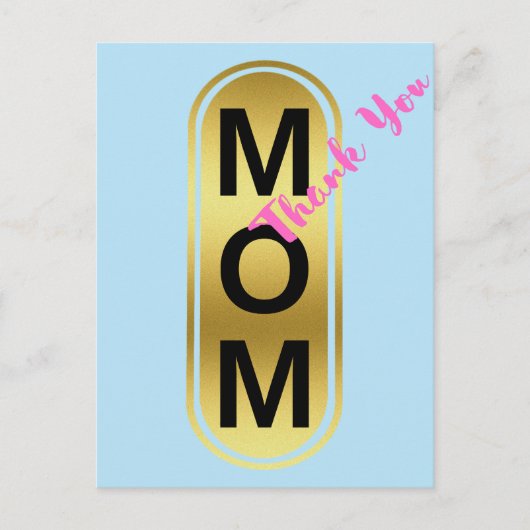 Mam, dank je! feestdagenkaart (Voorkant)