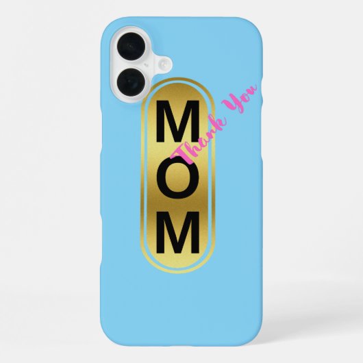 Mam, dank je! iPhone hoesje (Achterkant)