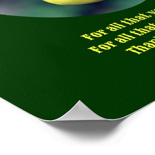 Mam Dank je liefde Lady Slipper gepersonaliseerd Poster (Hoek)