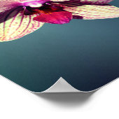 Mam Dank je liefde Orchid Trio Bloem gepersonalise Poster (Hoek)