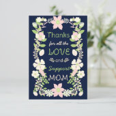 Mam Dank je wel Bedankkaart (Staand voorkant)