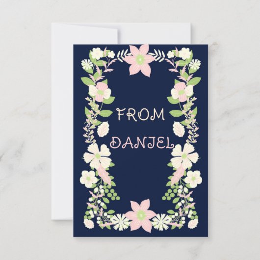 Mam Dank je wel Bedankkaart (Achterkant)