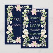 Mam Dank je wel Bedankkaart (Voorkant / Achterkant)