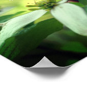 Mam dank u liefde Dogwood Floral gepersonaliseerd Poster (Hoek)