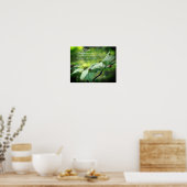 Mam dank u liefde Dogwood Floral gepersonaliseerd Poster (Keuken)