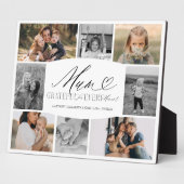 Mam dankbaar voor elk moment fotocollage fotoplaat (Zijkant)