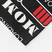 Mam dat een baby- of moederdag aanrekent fleece deken (Hoek)