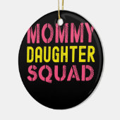 Mam Daughter Squad van Dochter tot mama Moeders Keramisch Ornament (Links)