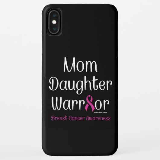 Mam Daughter Warrior.. Borstkanker Case-Mate iPhone Case (Achterkant)