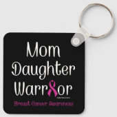 Mam Daughter Warrior.. Borstkanker Sleutelhanger (Achterkant)