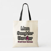 Mam Daughter Warrior.. Borstkanker Tote Bag (Achterkant)