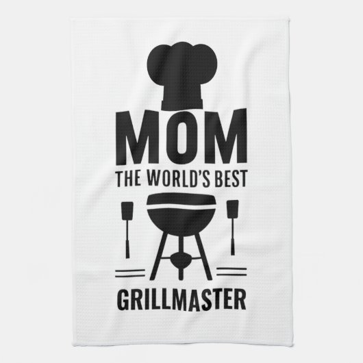Mam de beste Grillmaster keukenhanddoek ter wereld (Verticaal)