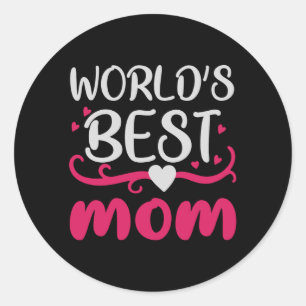 Mam - De beste moeder ter wereld Ronde Sticker