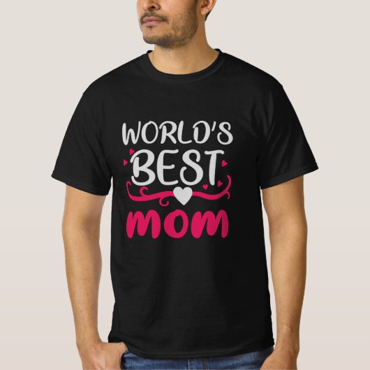 Mam - De beste moeder ter wereld T-shirt (Voorkant)