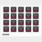 Mam - De beste moeder ter wereld Vierkante Sticker (Vel)