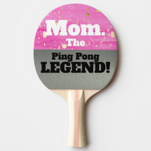 Mam De legendarische smack praat roze zilver spel Tafeltennisbatje
