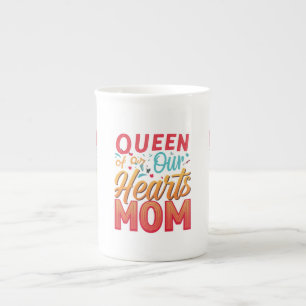Mam, de "Queen of Our Hearts" Bone China Mok
